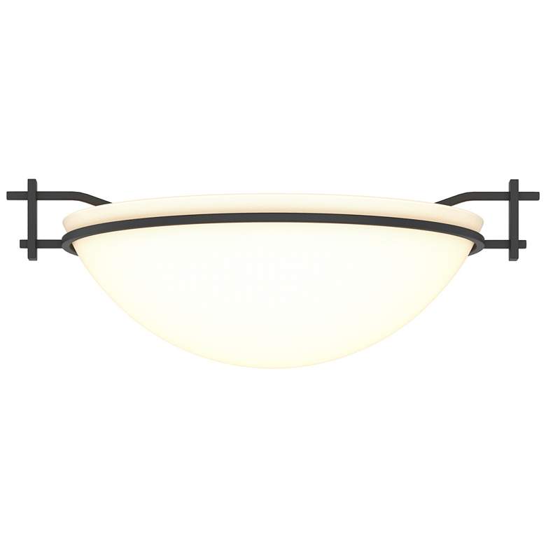 Image 1 Hubbardton Forge Moonband 11 1/2" Wide Black Ceiling Light