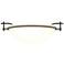 Hubbardton Forge Moonband 11 1/2" Wide Black Ceiling Light