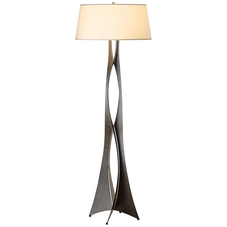 Image 1 Hubbardton Forge Moreau 62 1/2 inch Modern Steel Floor Lamp