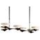 Hubbardton Forge Moreau Dark Smoke 6-Light Pendant