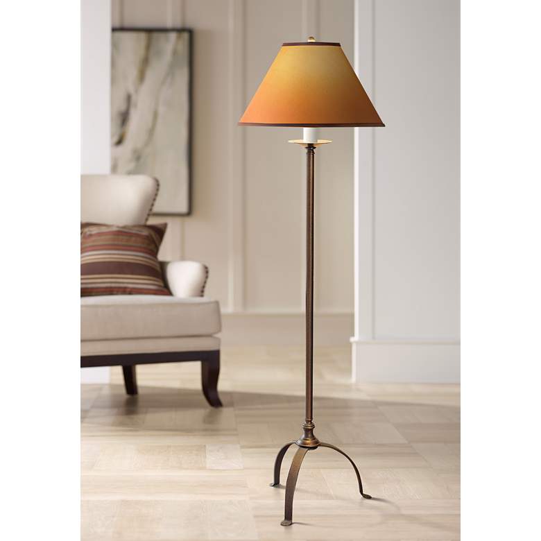 Image 1 Hubbardton Forge Natural Iron Simple Lines Floor Lamp