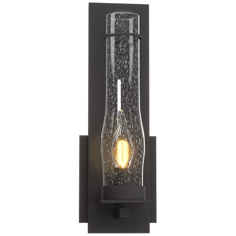 Image 1 Hubbardton Forge New Town 12 1/2" High Black Wall Sconce
