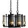 Hubbardton Forge New Town 6-Light Indoor-Outdoor Chandelier