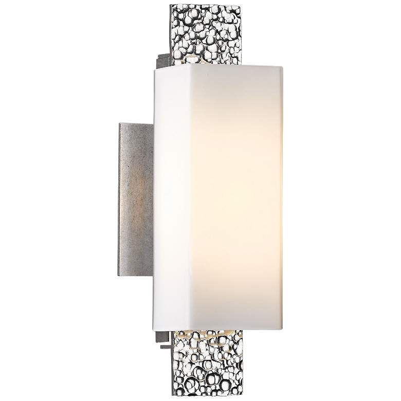 Image 1 Hubbardton Forge Oceanus 12 1/2" High Platinum Modern Wall Sconce