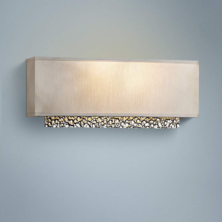 Image 1 Hubbardton Forge Oceanus 16 1/2" Wide Platinum Wall Sconce