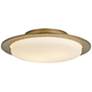 Hubbardton Forge Oceanus 16 1/2" Wide Soft Gold Modern Ceiling Light