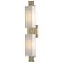 Hubbardton Forge Oceanus 23" Brass and Opal Glass Modern Wall Sconce