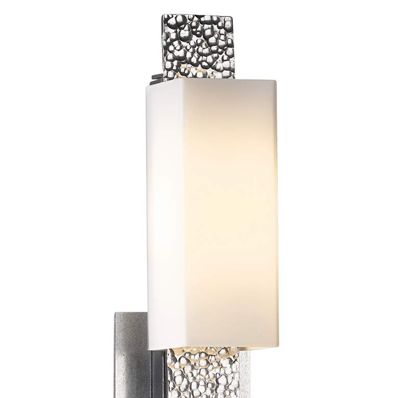 Image 2 Hubbardton Forge Oceanus 23" Platinum and Opal Glass Modern Sconce more views