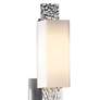 Hubbardton Forge Oceanus 23" Platinum and Opal Glass Modern Sconce