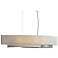 Hubbardton Forge Oceanus 42" Wide Sterling and Flax Linear Pendant