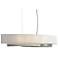 Hubbardton Forge Oceanus 42" Wide Sterling and White Linear Pendant