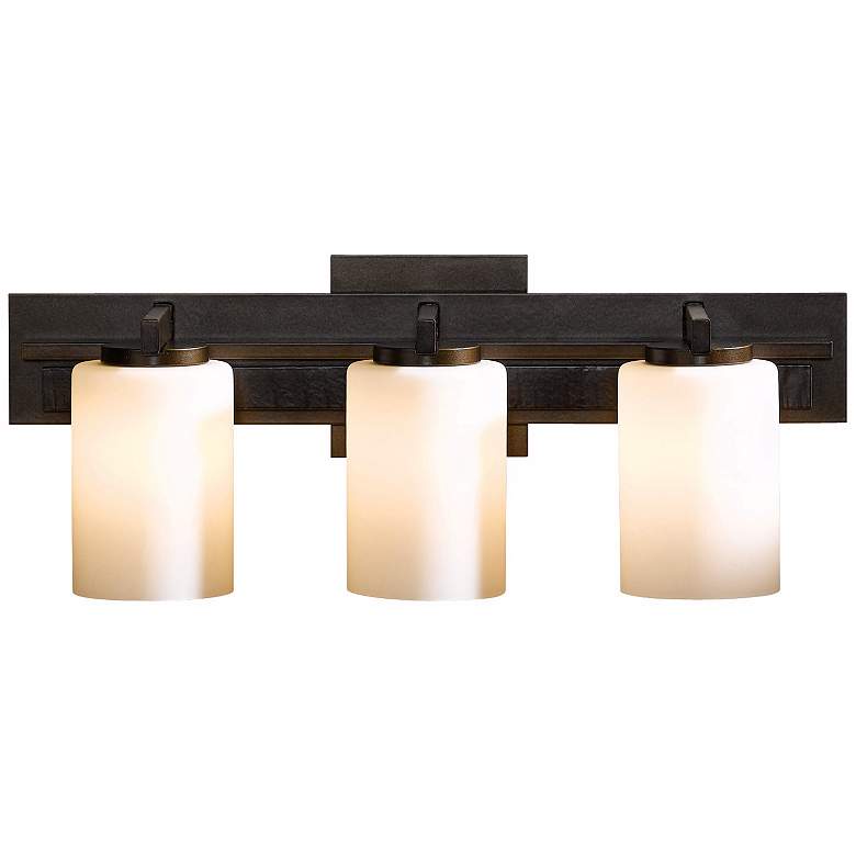 Image 1 Hubbardton Forge Ondrian Opal 3-Light Bath Wall Sconce