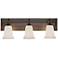 Hubbardton Forge Opal Glass Natural Iron 25" Wide Bath Light