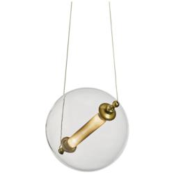 Hubbardton Forge Otto Sphere 16" Wide 2-Light Black Pendant