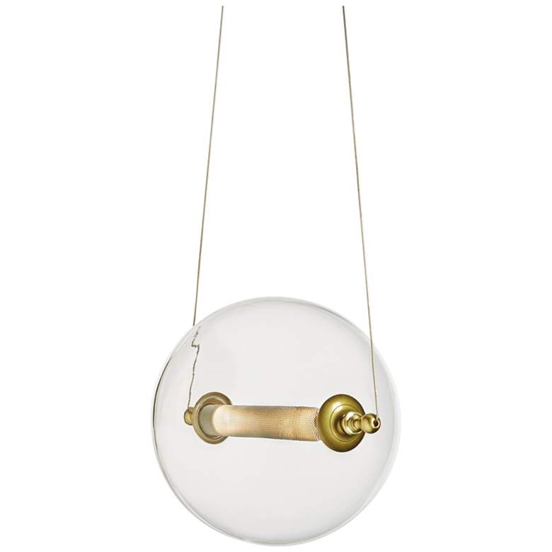 Image 3 Hubbardton Forge Otto Sphere 16" Wide 2-Light Black Pendant more views