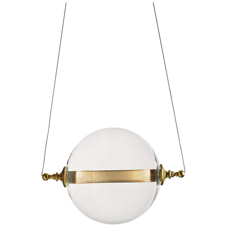 Image 4 Hubbardton Forge Otto Sphere 16" Wide 2-Light Black Pendant more views