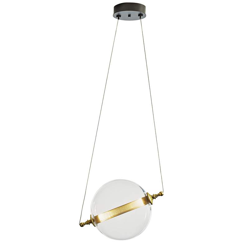 Image 5 Hubbardton Forge Otto Sphere 16" Wide 2-Light Black Pendant more views