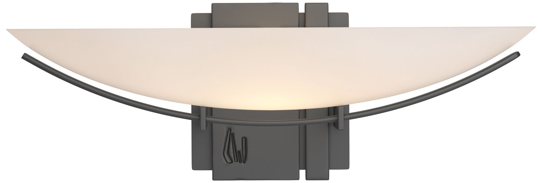 Hubbardton Forge Oval Impressions 5 1/2"H Black Wall Sconce - Made to Order