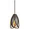 Hubbardton Forge Pental 8 1/4" Wide Dark Smoke Mini Pendant