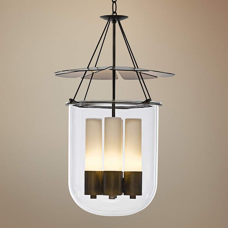 Image 1 Hubbardton Forge Piccadilly 14 3/4"W Bronze Pendant Light