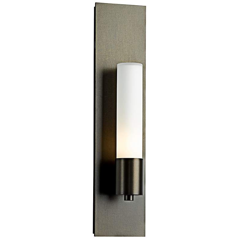 Image 1 Hubbardton Forge Pillar 18 1/4" High Bronze Wall Sconce