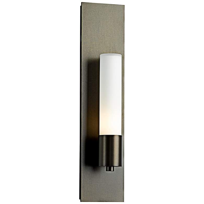 Image 1 Hubbardton Forge Pillar 18 1/4 inch High Bronze Wall Sconce