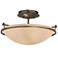 Hubbardton Forge Plain Small 14 1/2"W Bronze Ceiling Light