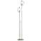 Hubbardton Forge Pluto 68" Modern Clear Glass and Silver Floor Lamp