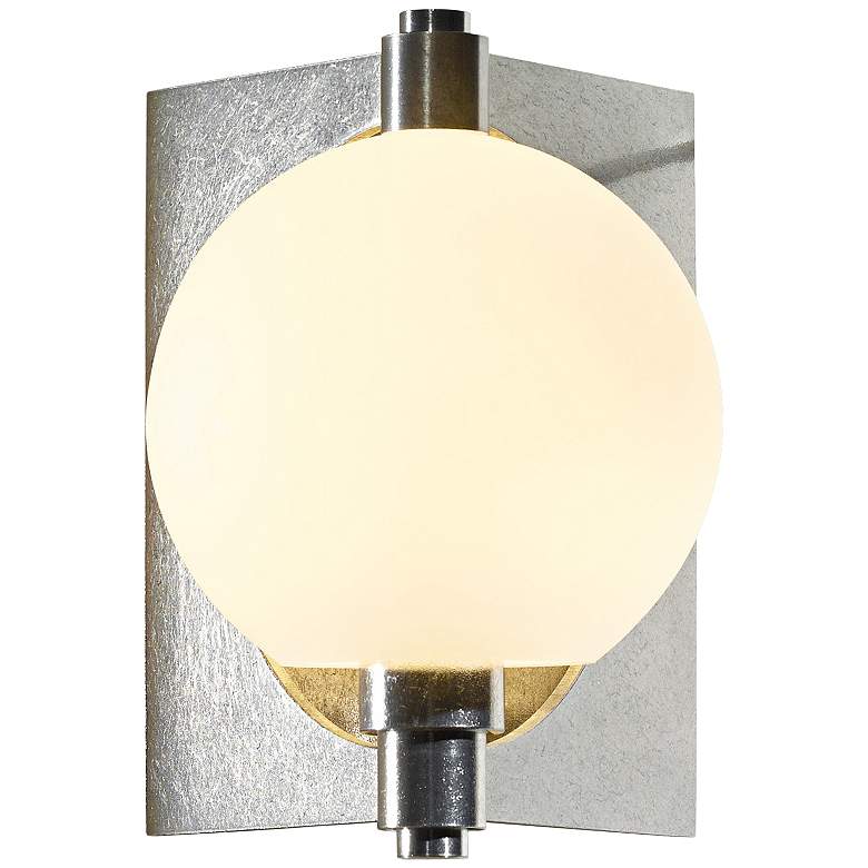 Image 1 Hubbardton Forge Pluto 8 3/4" High Platinum Wall Sconce