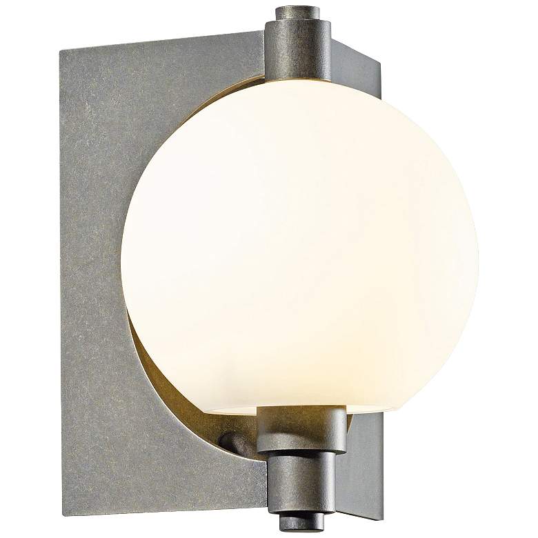 Image 1 Hubbardton Forge Pluto 8 3/4" High Smoke Outdoor Wall Light