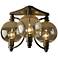 Hubbardton Forge Pluto Clear Glass Ceiling Light