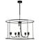 Hubbardton Forge Portico 32" Natural Iron Ring Drum Outdoor Pendant