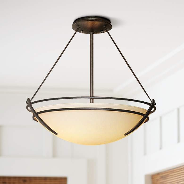 Image 2 Hubbardton Forge Presidio 18 inch Wide Ceiling Light Fixture