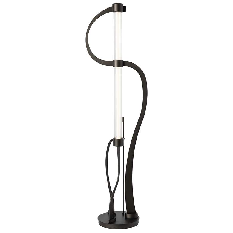 Image 1 Hubbardton Forge Pulse 62 1/4 inch Bronze and Clear Glass Floor Lamp