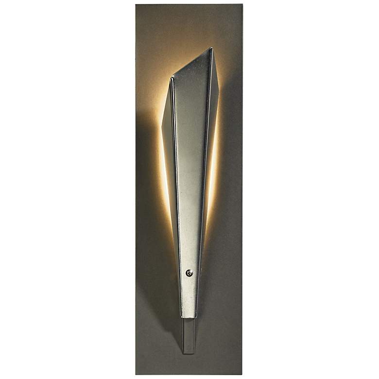 Image 2 Hubbardton Forge Quill 15 1/2" High Platinum LED Wall Sconce