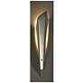 Hubbardton Forge Quill 15 1/2" High Platinum LED Wall Sconce
