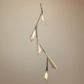 Image1 of Hubbardton Forge Quill 46 1/2"H LED Gold Linear Pendant