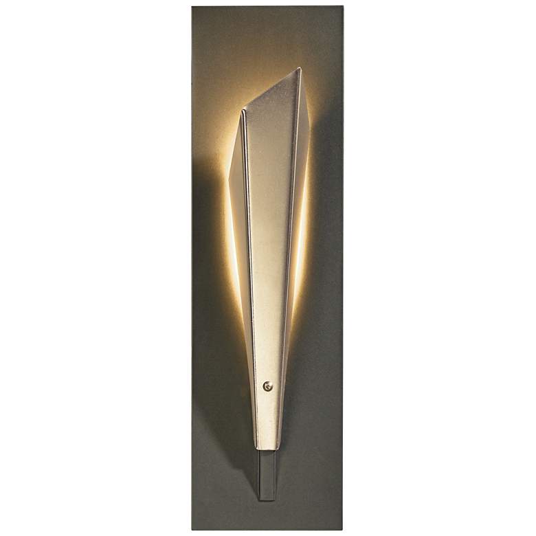 Image 1 Hubbardton Forge Quill LED 15 1/2"H Soft Gold Wall Sconce