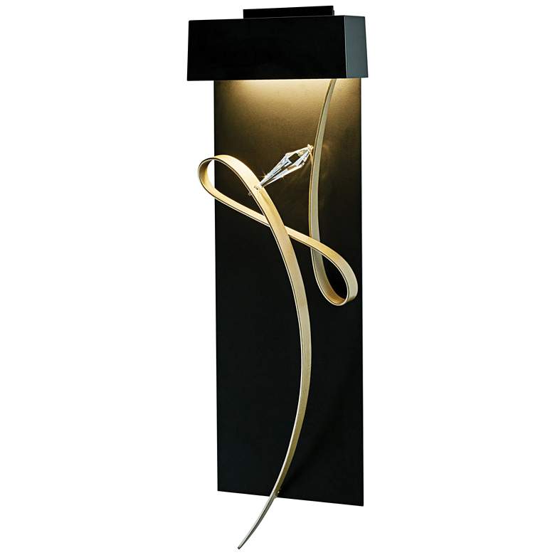 Image 2 Hubbardton Forge Rhapsody 26 1/2"H Black LED Wall Sconce more views