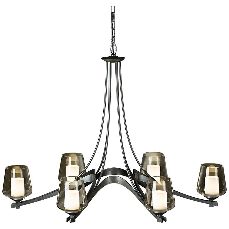 Image 2 Hubbardton Forge Ribbon Collection 38 1/2" Wide Chandelier
