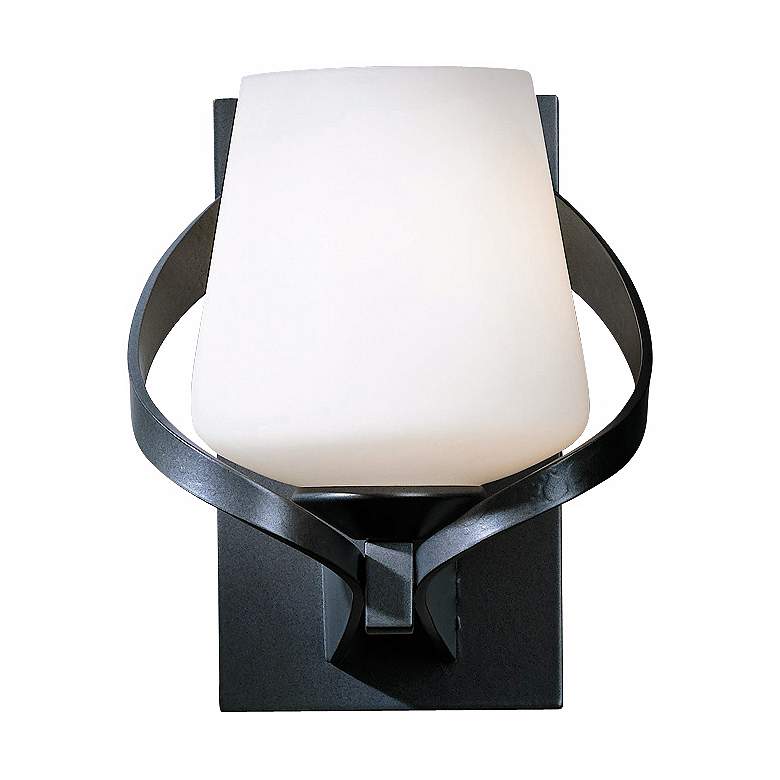 Image 1 Hubbardton Forge Ribbon Opal 8 inch High Wall Sconce