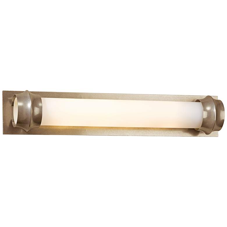 Image 1 Hubbardton Forge Rook Gold 24 inch Wide Opal Glass Bath Light