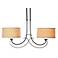 Hubbardton Forge Scrolled Duo Pendant Chandelier
