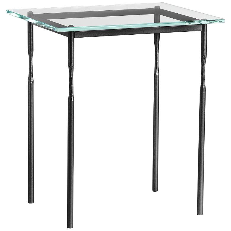 Image 1 Hubbardton Forge Senza 22" Wide Black Metal Side Table
