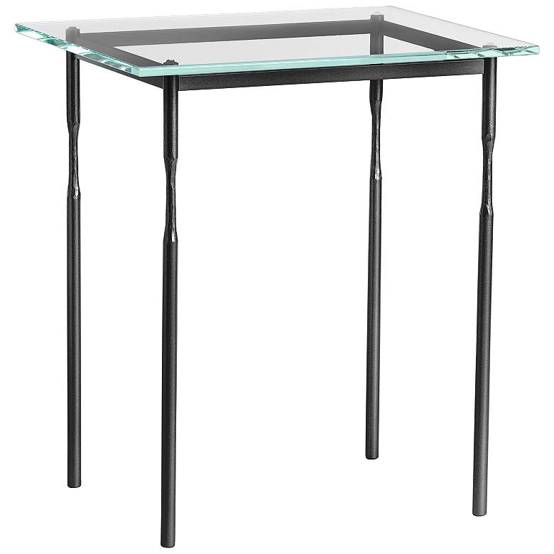 Image 1 Hubbardton Forge Senza 22 inch Wide Black Metal Side Table