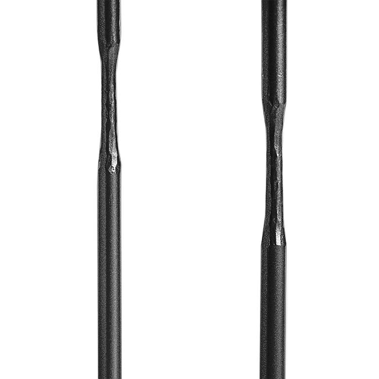 Image 3 Hubbardton Forge Senza 22" Wide Black Metal Side Table more views