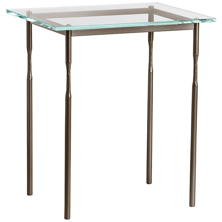 Hubbardton Forge Senza 22&quot; Wide Bronze Metal Side Table
