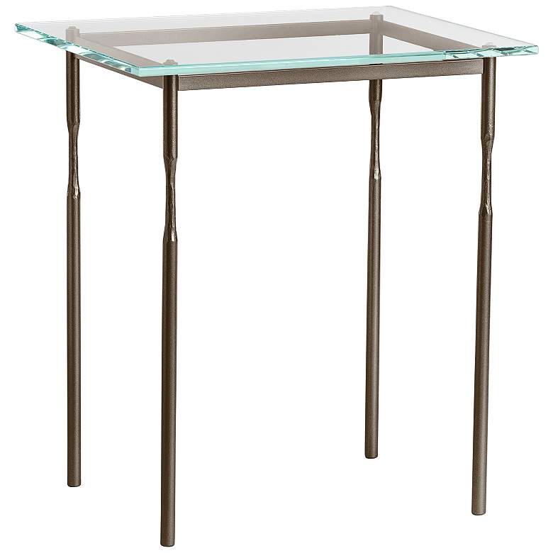 Image 1 Hubbardton Forge Senza 22 inch Wide Bronze Metal Side Table