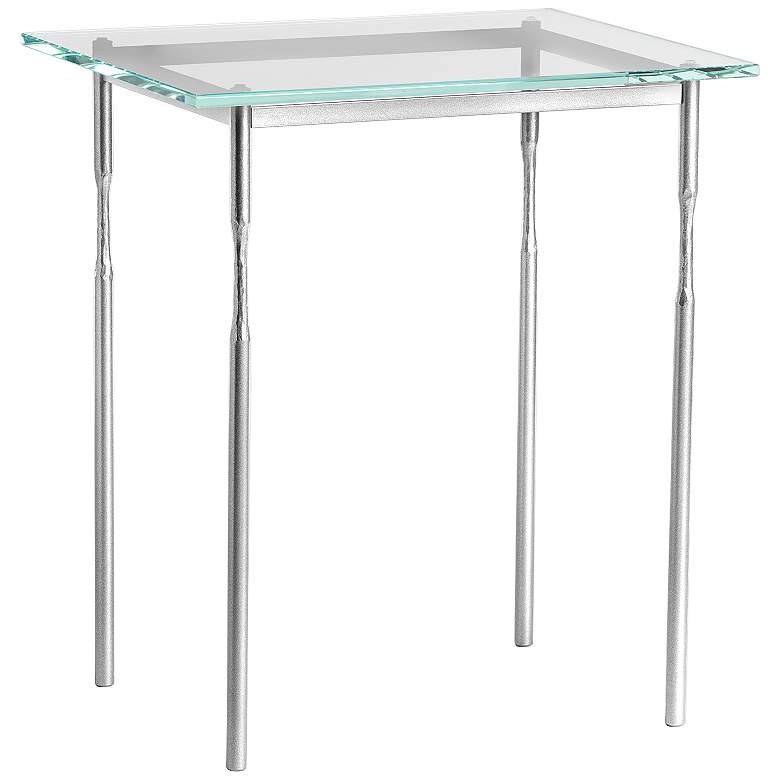 Image 1 Hubbardton Forge Senza 22" Wide Sterling Metal Side Table
