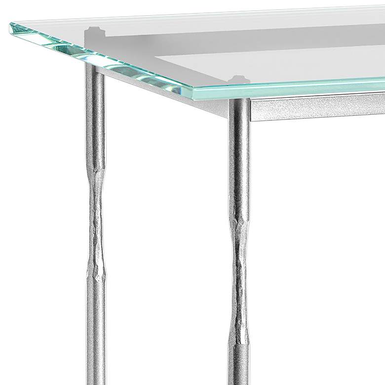 Image 2 Hubbardton Forge Senza 22" Wide Sterling Metal Side Table more views
